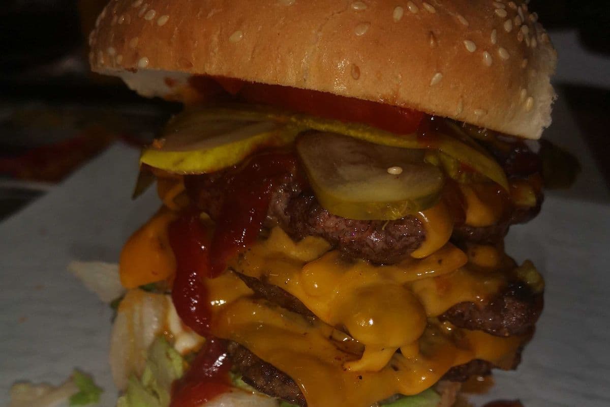 Triple Patty Cheeseburger