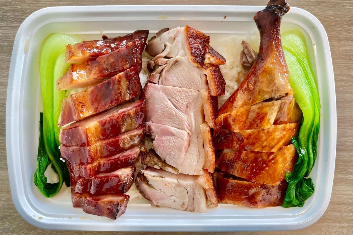Three Items BBQ Choice on Rice