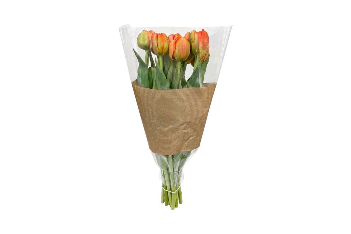 Orange Double Tulips - 10 Stems