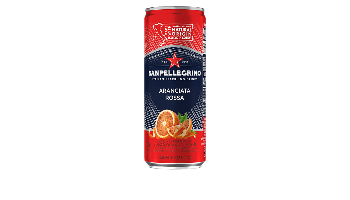 San Pellegrino - Boisson Pétillante Aranciata Rossa (Orange Sanguine) 330mL / Italian Sparkling Drink  Aranciata Rossa (Blood Orange) 330mL