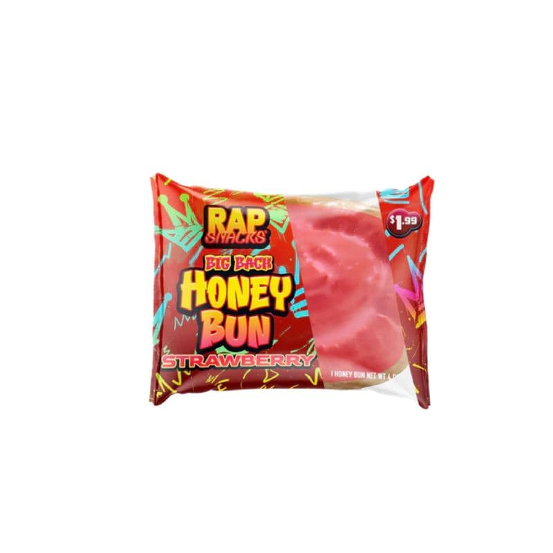 Rap Snacks Big Back Honey Buns Strawberry - USA (4oz)