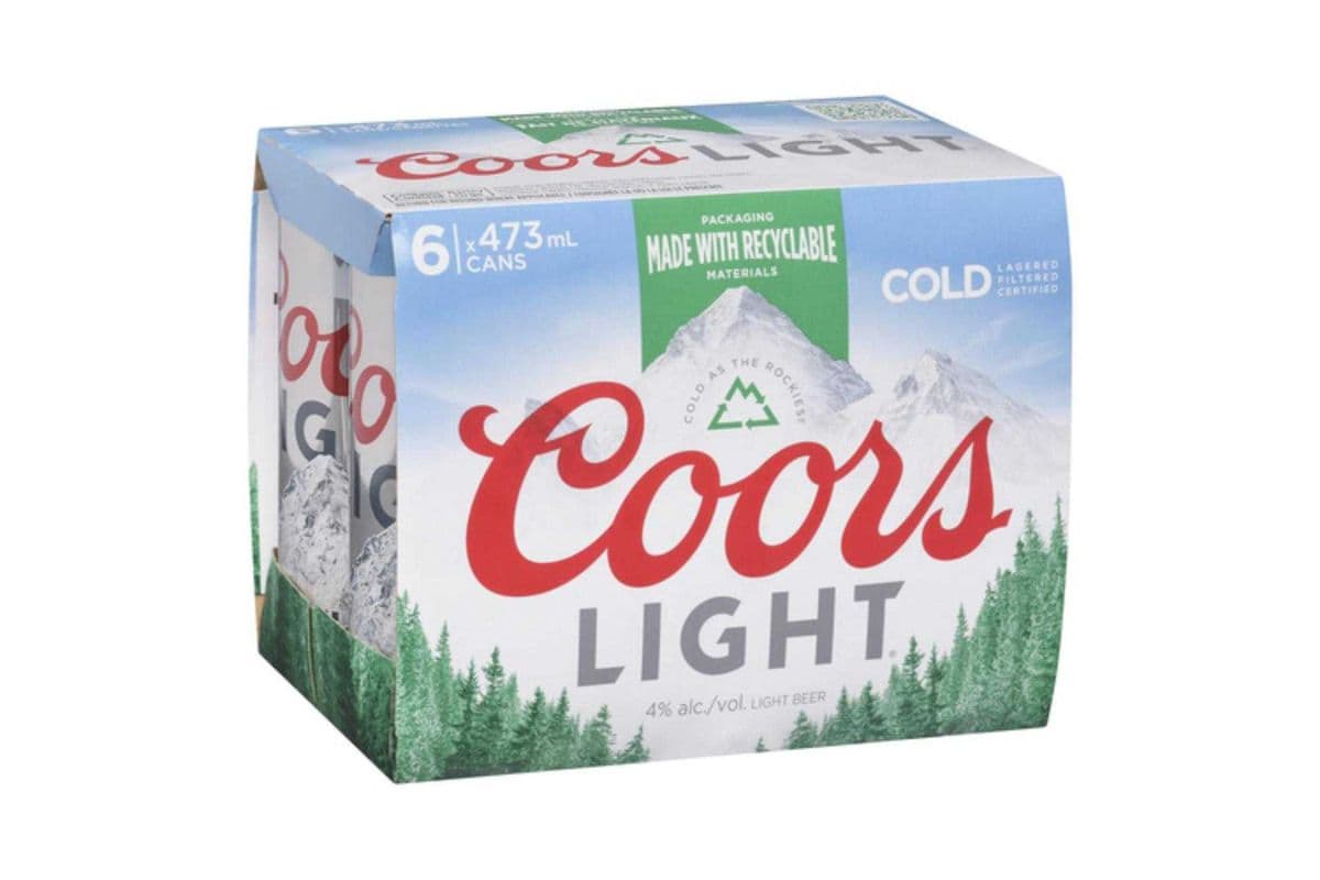 Coors Light 6 Pack (1 x 6X473 ml)
