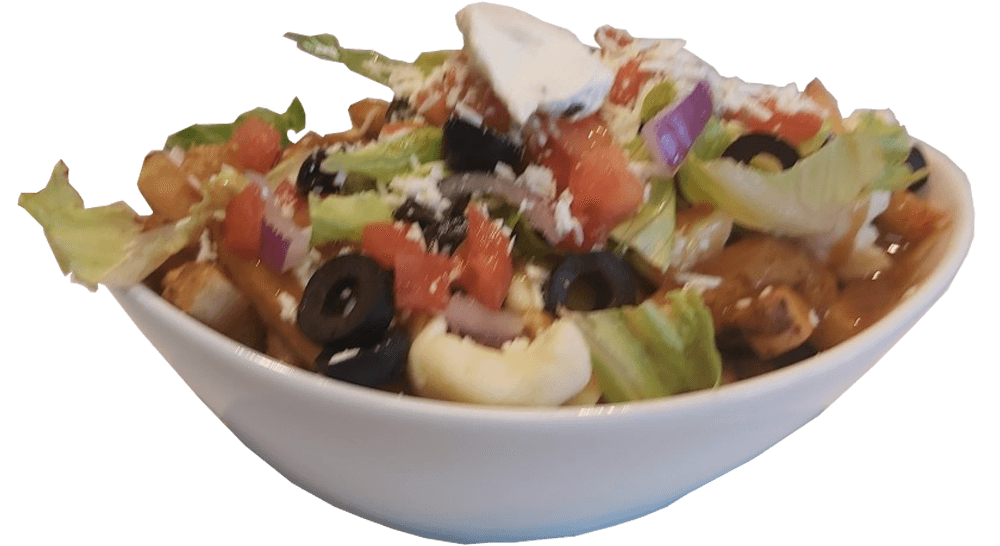 Greek Vegetarian Poutine