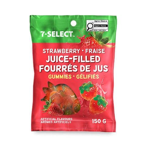 7-Selectc Strawberry Juice Filled Gummies 150g