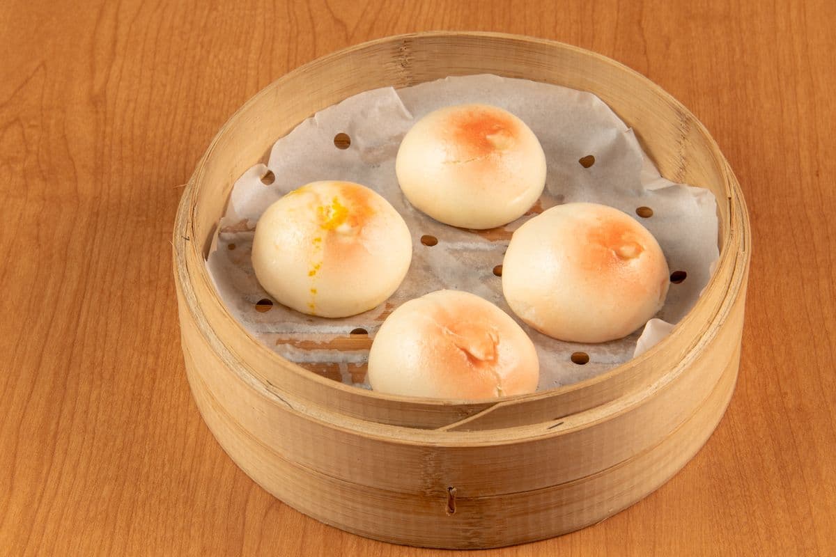 7. Salted Egg Custard Buns (4 pcs)