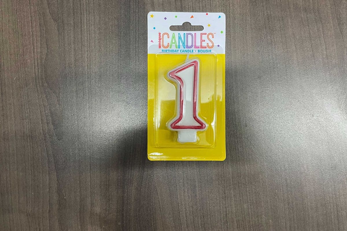 Deluxe Numeral Candle #1