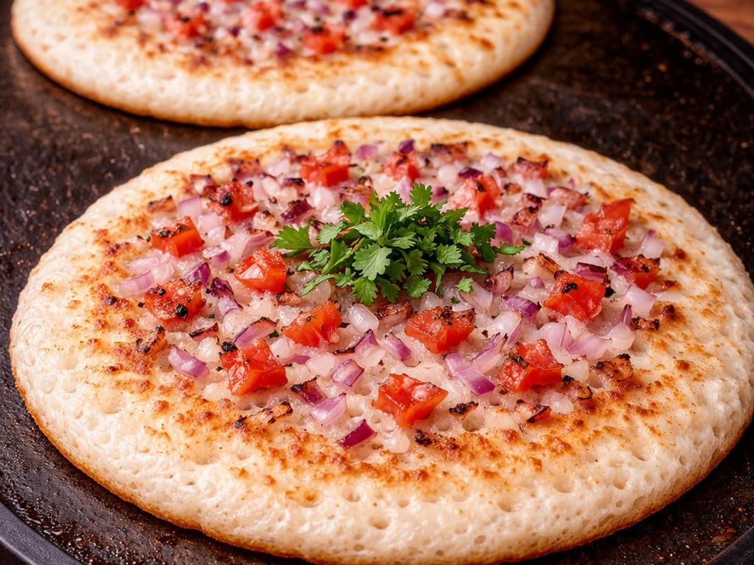 Onion-Tomato Uttapam