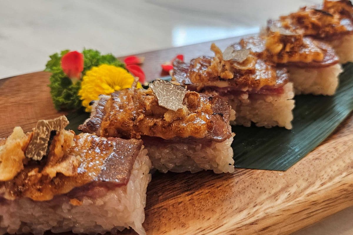 Aburi Truffle & Wagyu Oshi