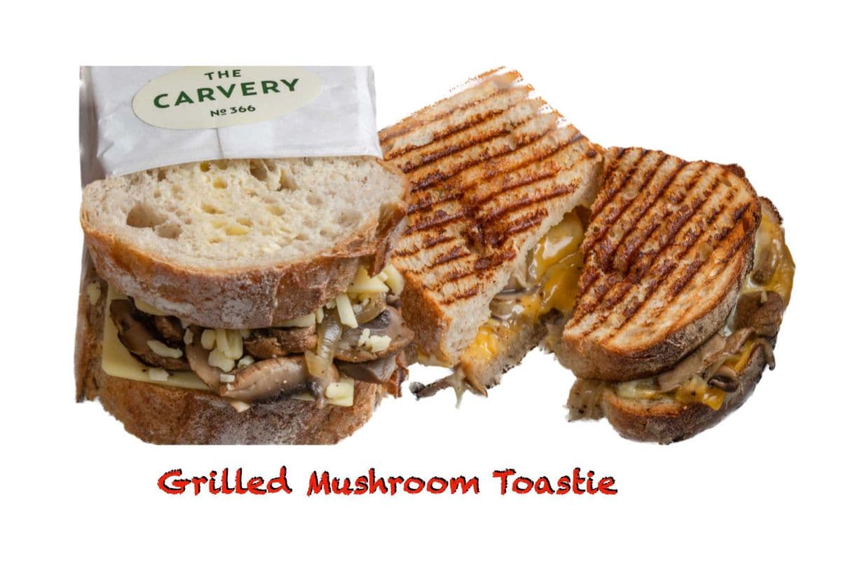 Grilled Mushroom Toastie