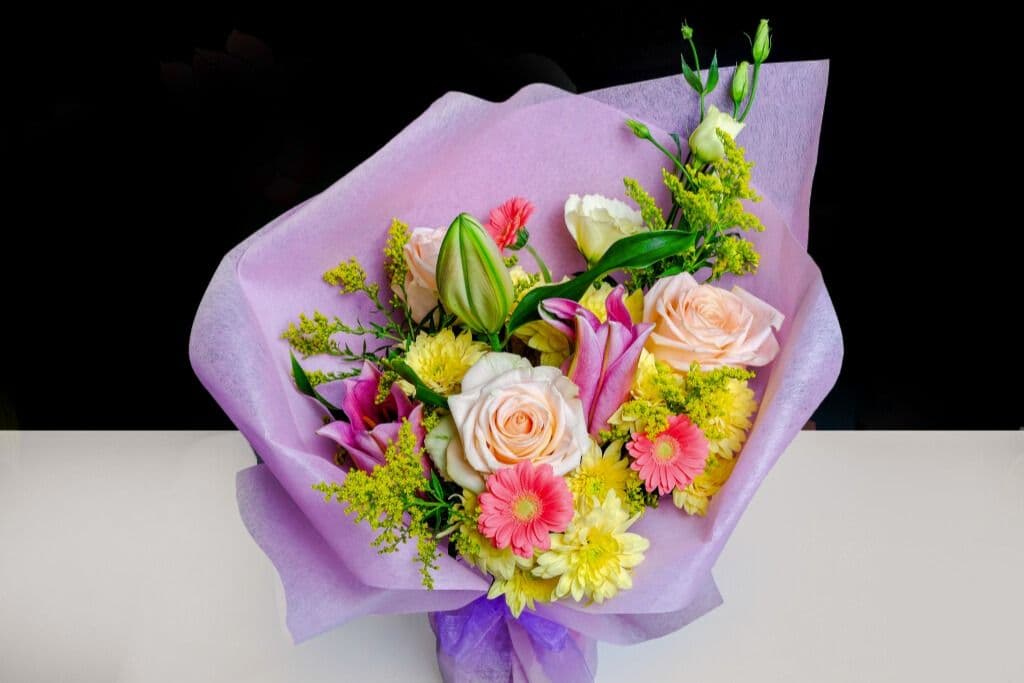 Deluxe Wrapped Flowers