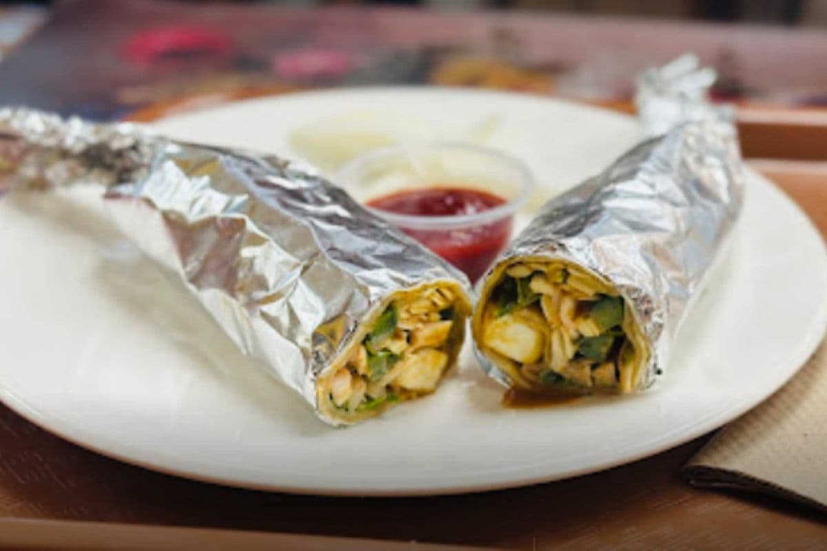 Paneer Naan Wrap