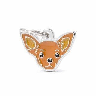 MyFamily Chocolate Chihuahua Engraved Tag