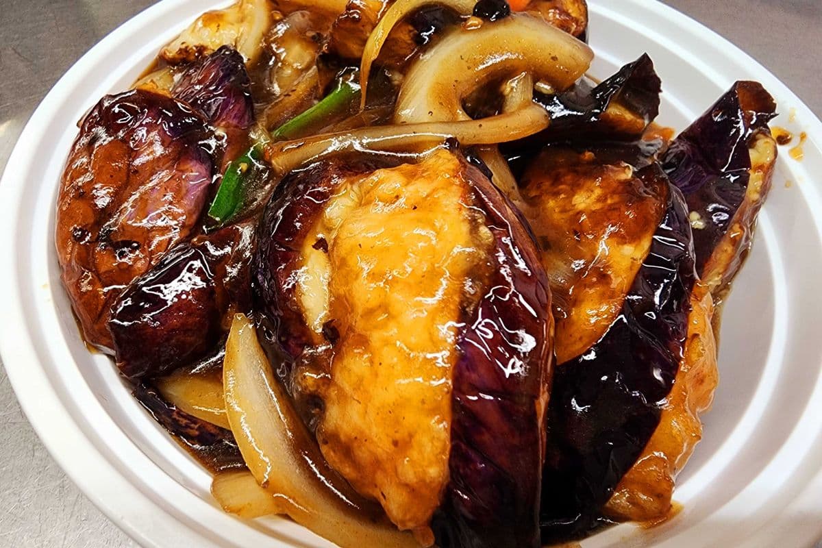 82. Stuffed Eggplant