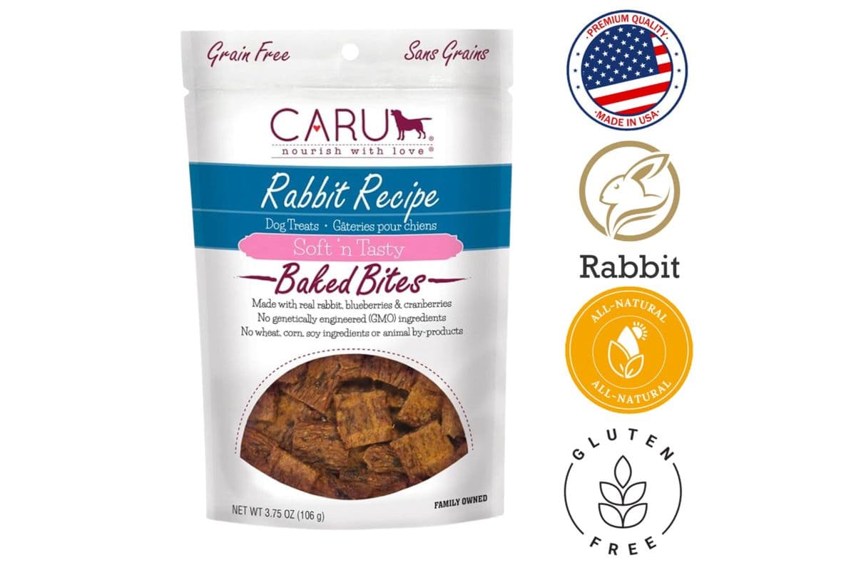 Caru Rabbit Bites for Dogs (3.75 oz)