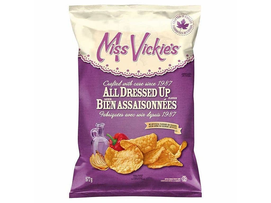 Miss Vickies All Dressed Zesty Tangy Kettle Cooked Potato Chips 200g 