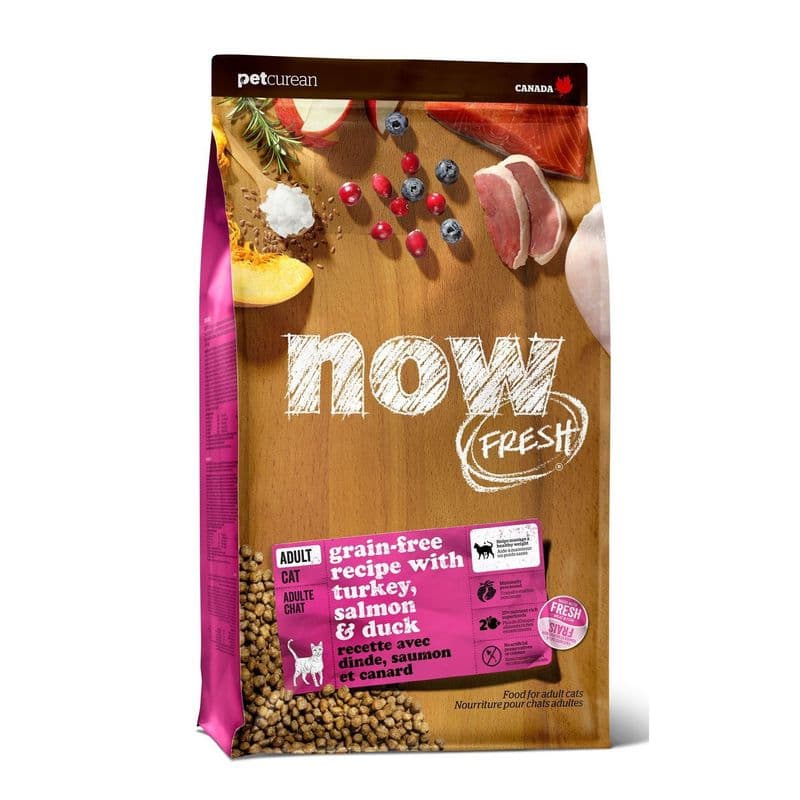 Petcurean Now Fresh Grain Free Turkey Salmon & Duck Adult Cat 8lb
