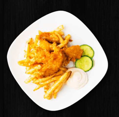 Fish Fillet Cutlet and French Fries 吉列班塊薯條