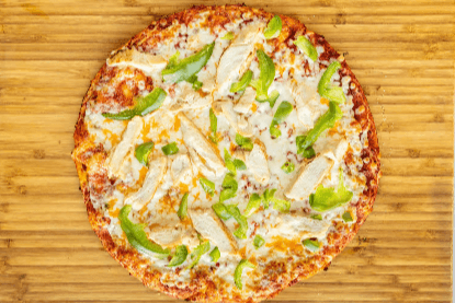 Tender Chicken and Green Pepper or Pineapple Pizza