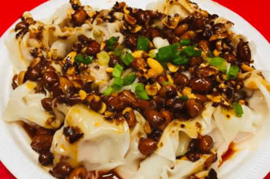 1. Dry Spicy Wonton (12 Pcs) 干拌紅油抄手