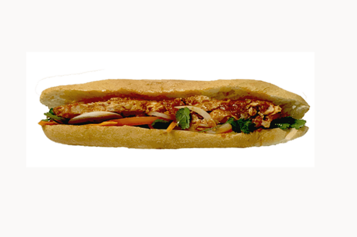Tomato Crispy Tofu Banh Mi