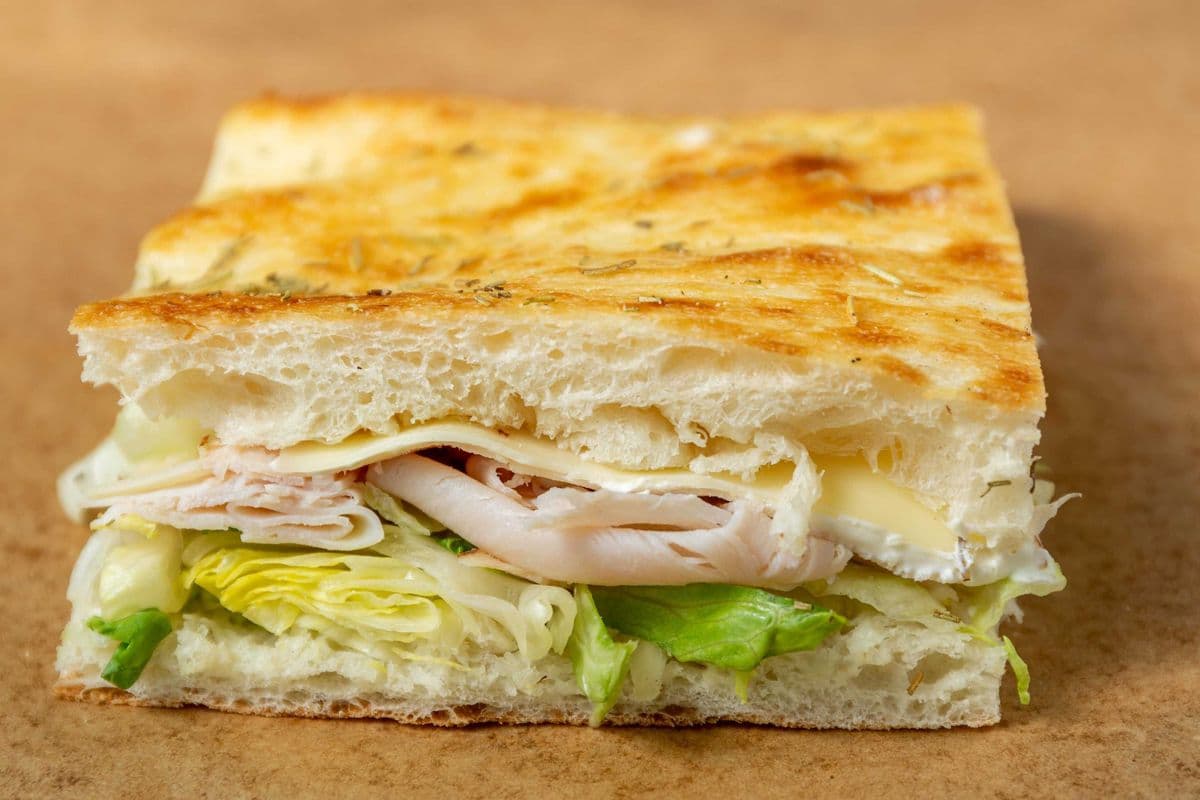 Turkey Focaccia Sandwich