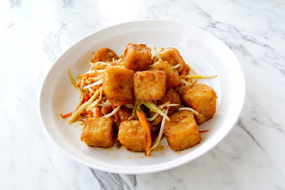 Stir Fried Radish Cake with XO Sauce (Spicy) XO醬炒蘿蔔糕