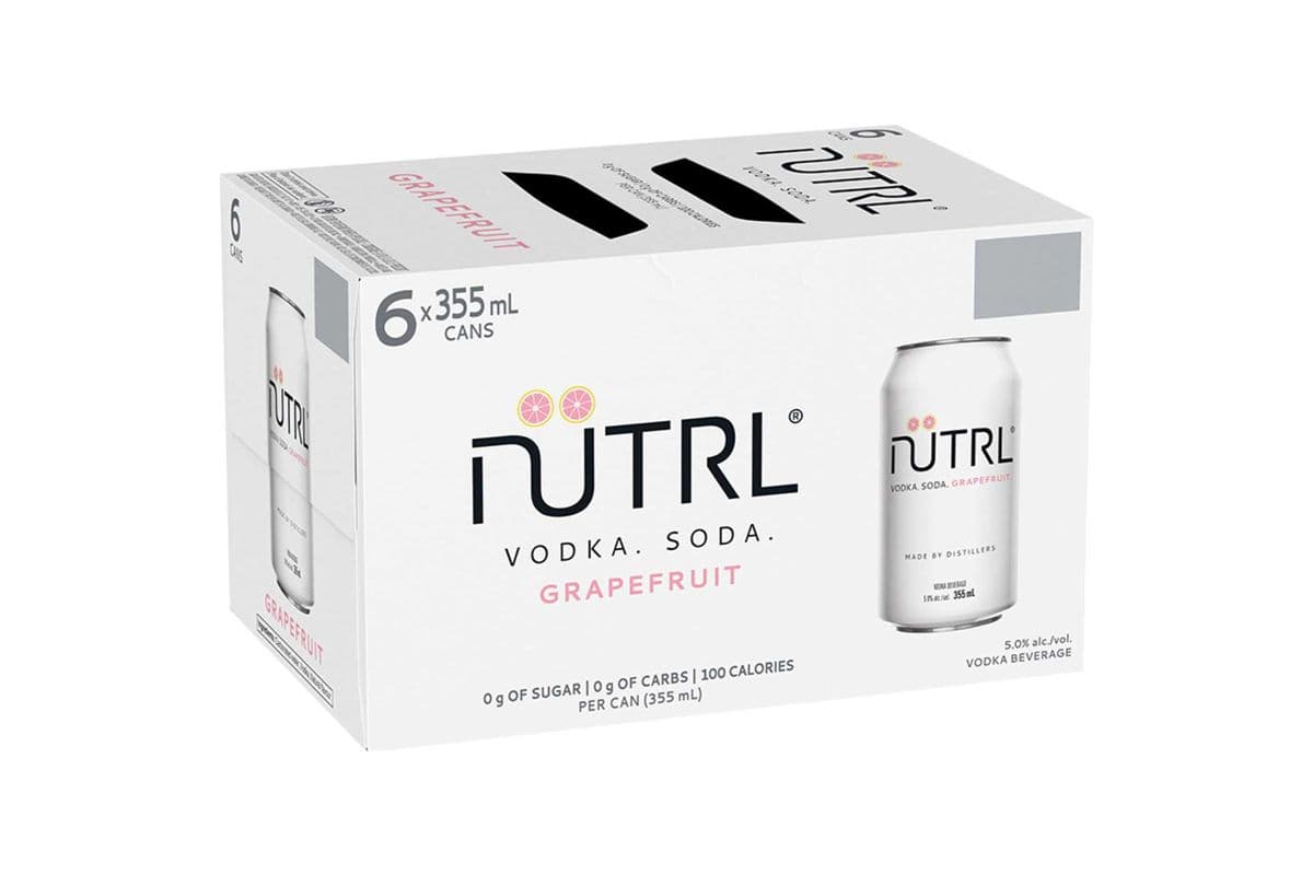 Nutrl Vodka Soda Grapefruit (6 x 355ml can)