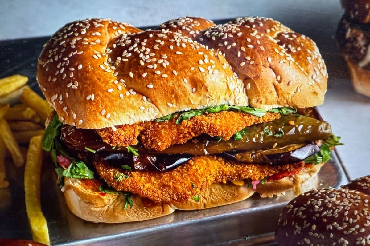 Supreme Schnitzel Challah Sandwich