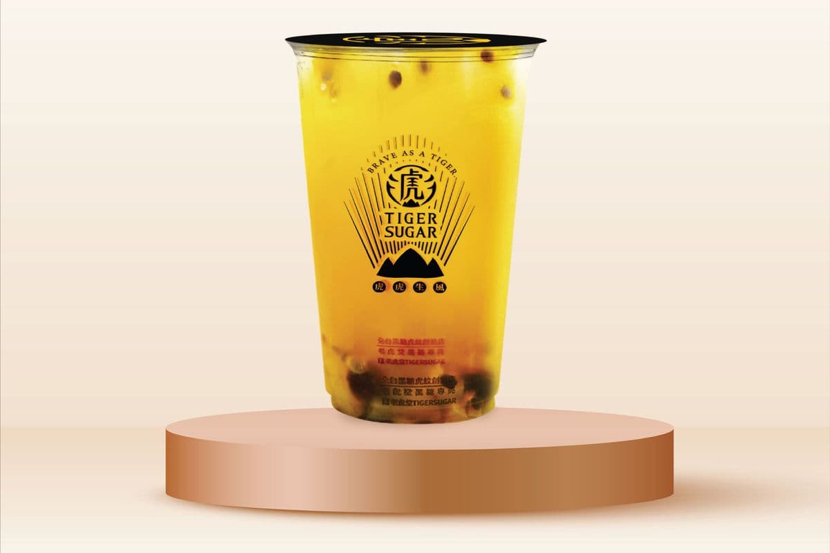 Top 7 Passion Fruit Tea with Boba + Mango Jelly
