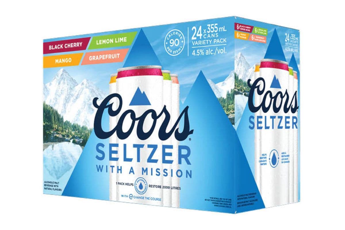 Coors Seltzer Mixer Pack (24 x 355mL cans)