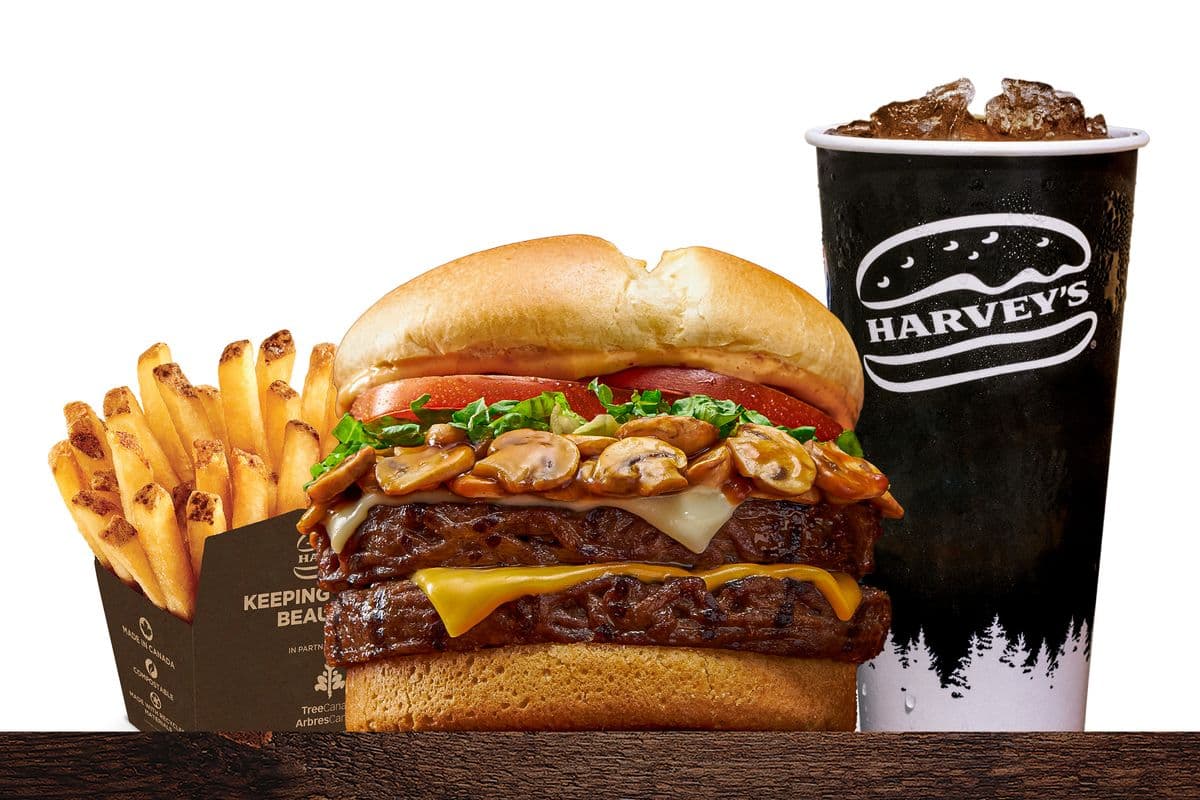 Big Harv Angus Mushroom Melt Combo