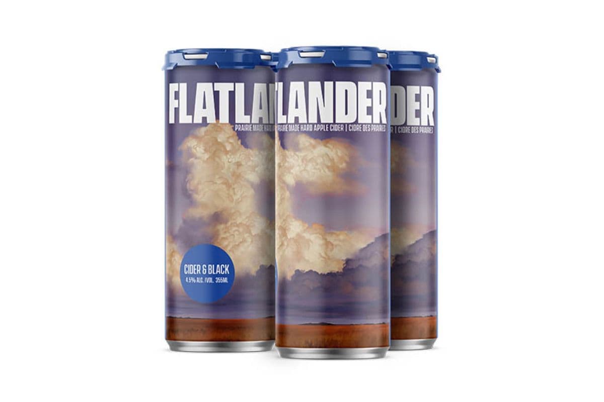 Flatlander Cider & Black (4 x 355mL cans)