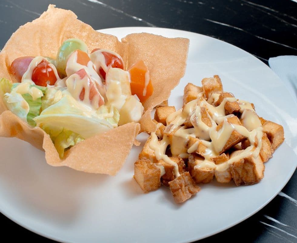 Tofu Salad In Cream Sauce