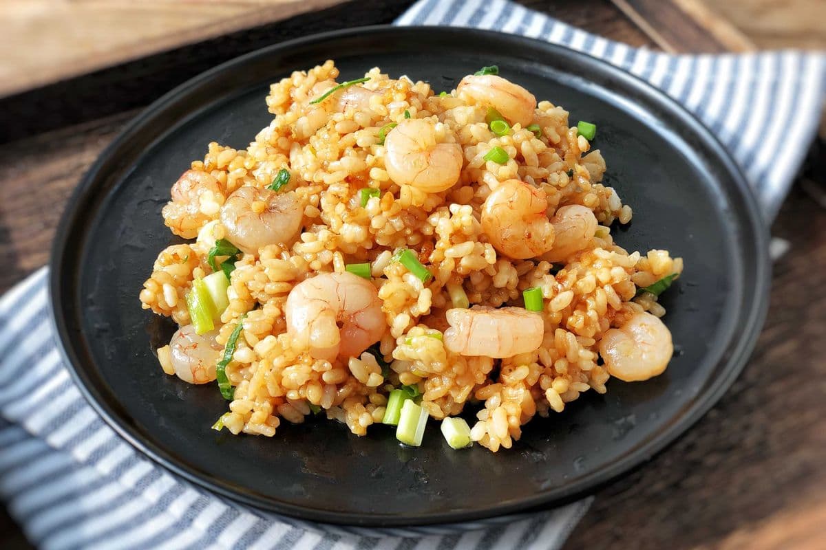 riz frit au mer(crevette,crab,camar)