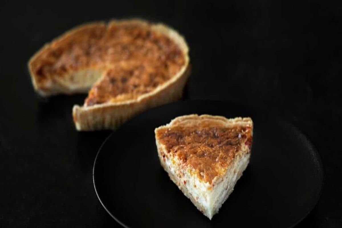 Roasted Pepper and Goat Cheese Quiche
