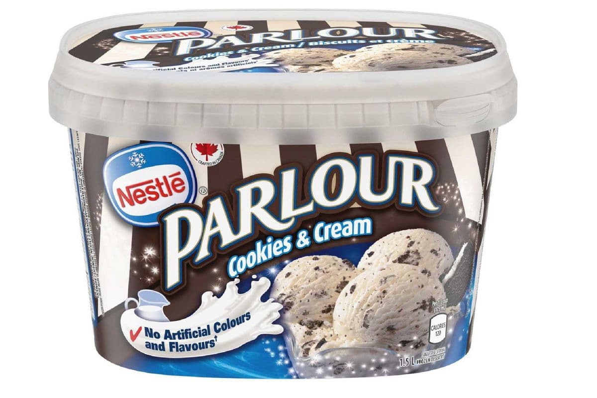 Nestle Parlour Cookies & Cream Ice Cream (1.5 L)