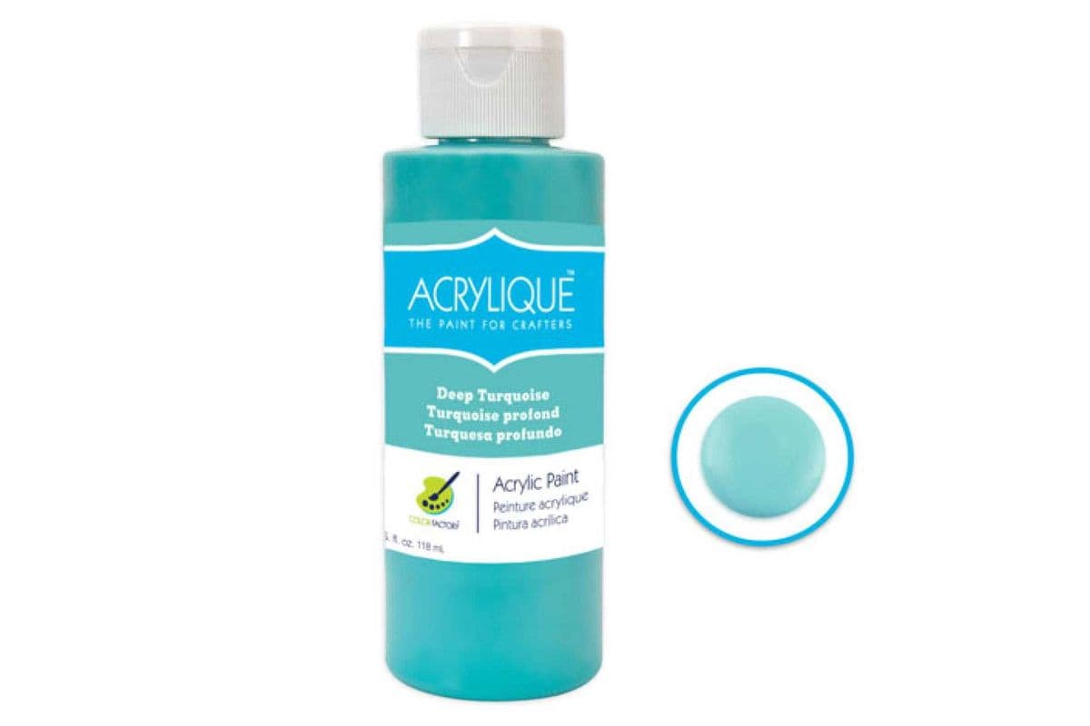 Acrylique Paint 4oz: Deep Turquoise [CF200-020] (4 oz)