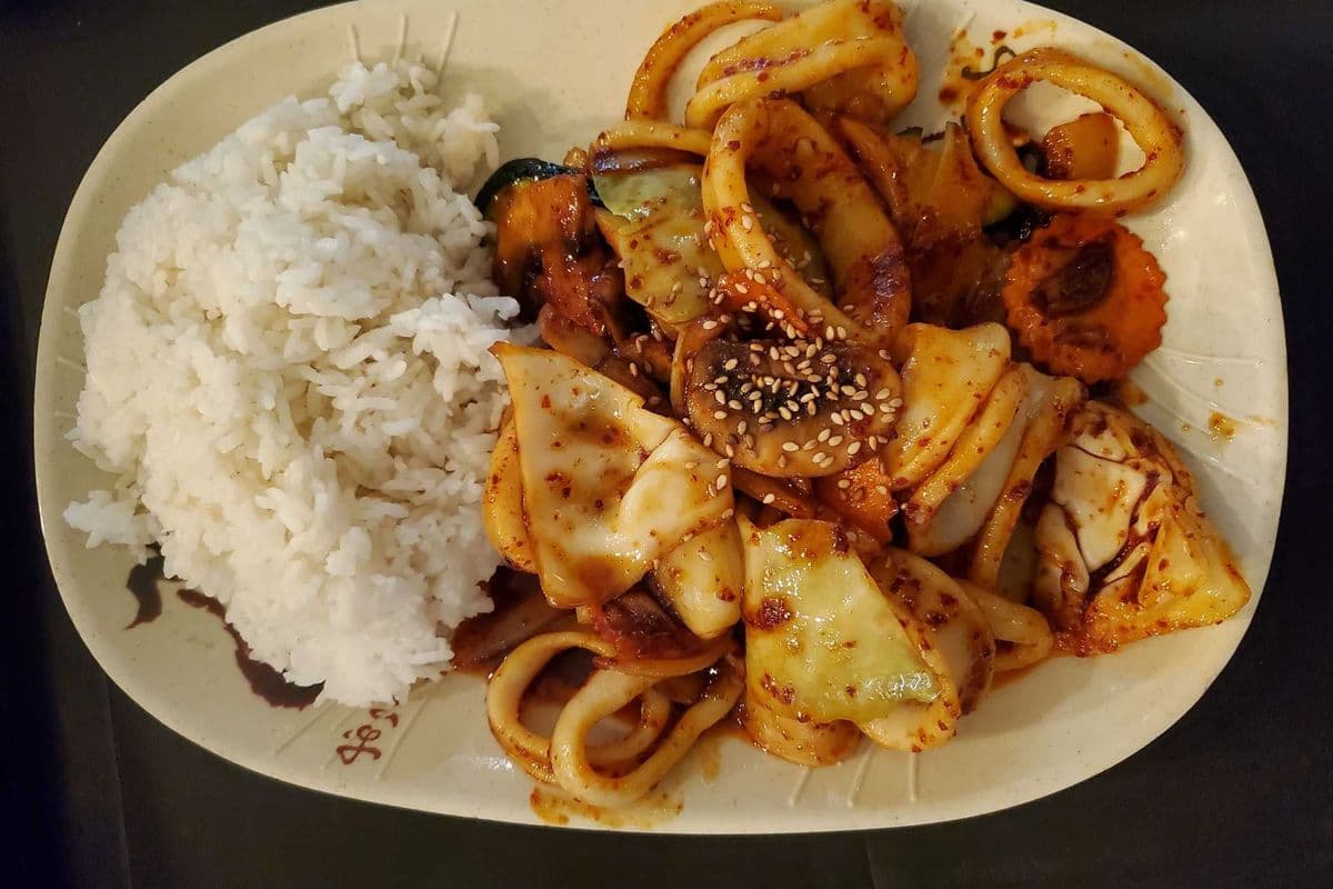 R6. Spicy Squid With Rice