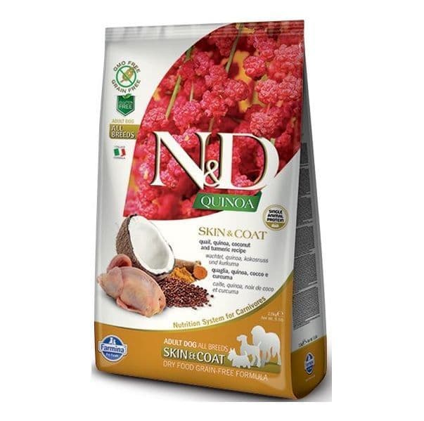 Farmina N&D Quinoa Skin & Coat Quail & Coconut Dog Food 2.5 kg