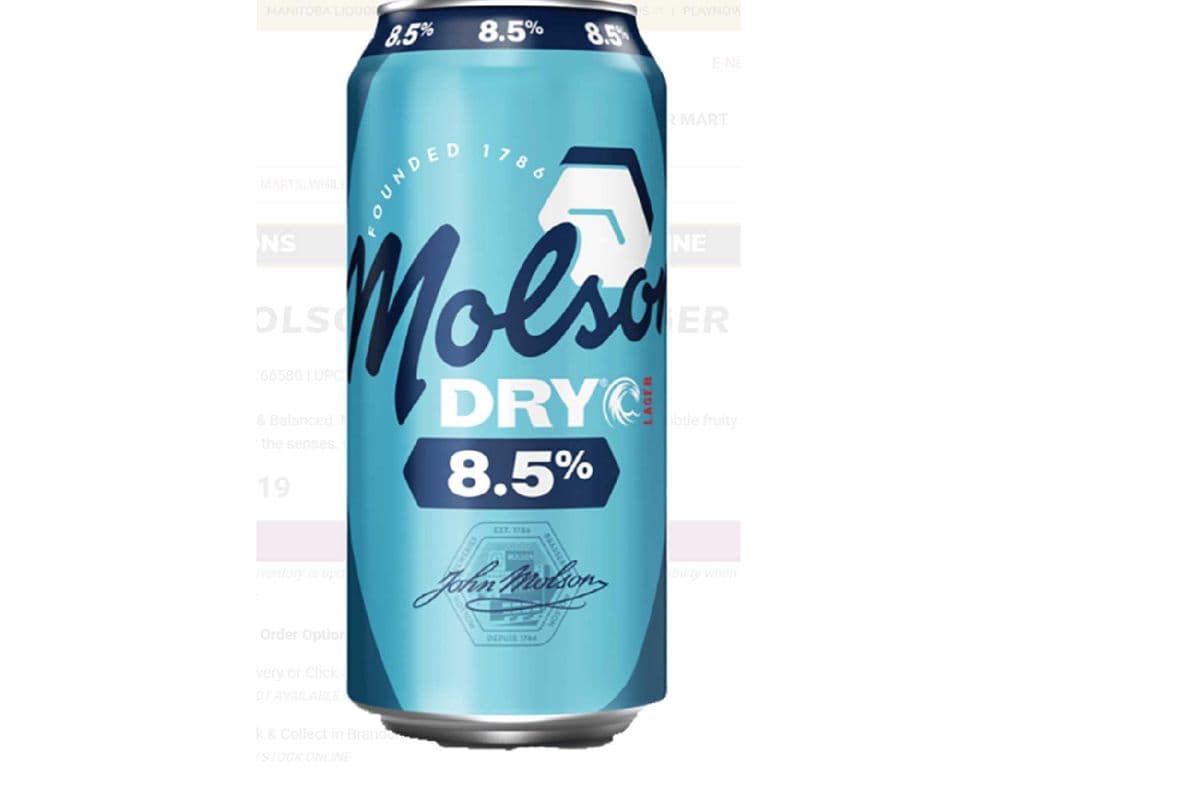 Molson Dry 8.5 Lager (1 x 473 ml can)