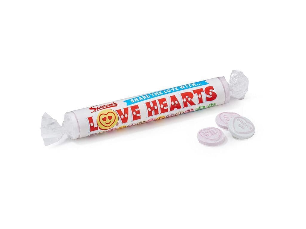 Swizzels Lovehearts UK Chalk Candies 32g Crunchy Candy