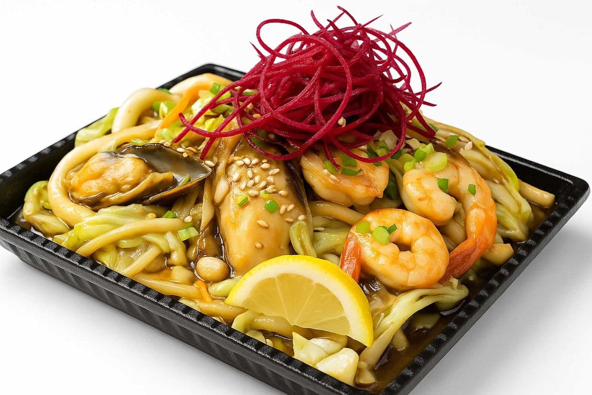 Seafood Yaki Udon