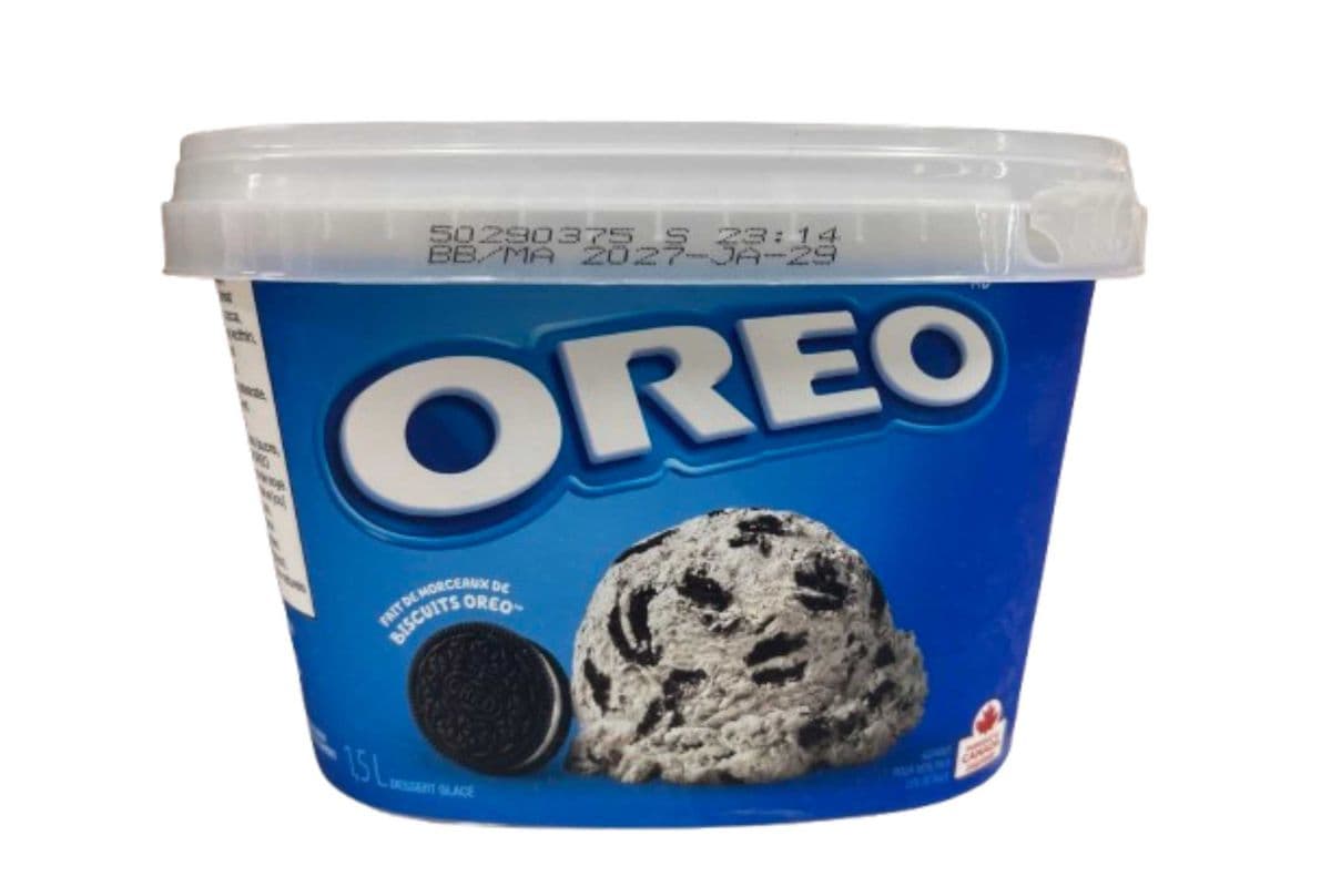Oreo Cookies and Cream Ice Cream tub
