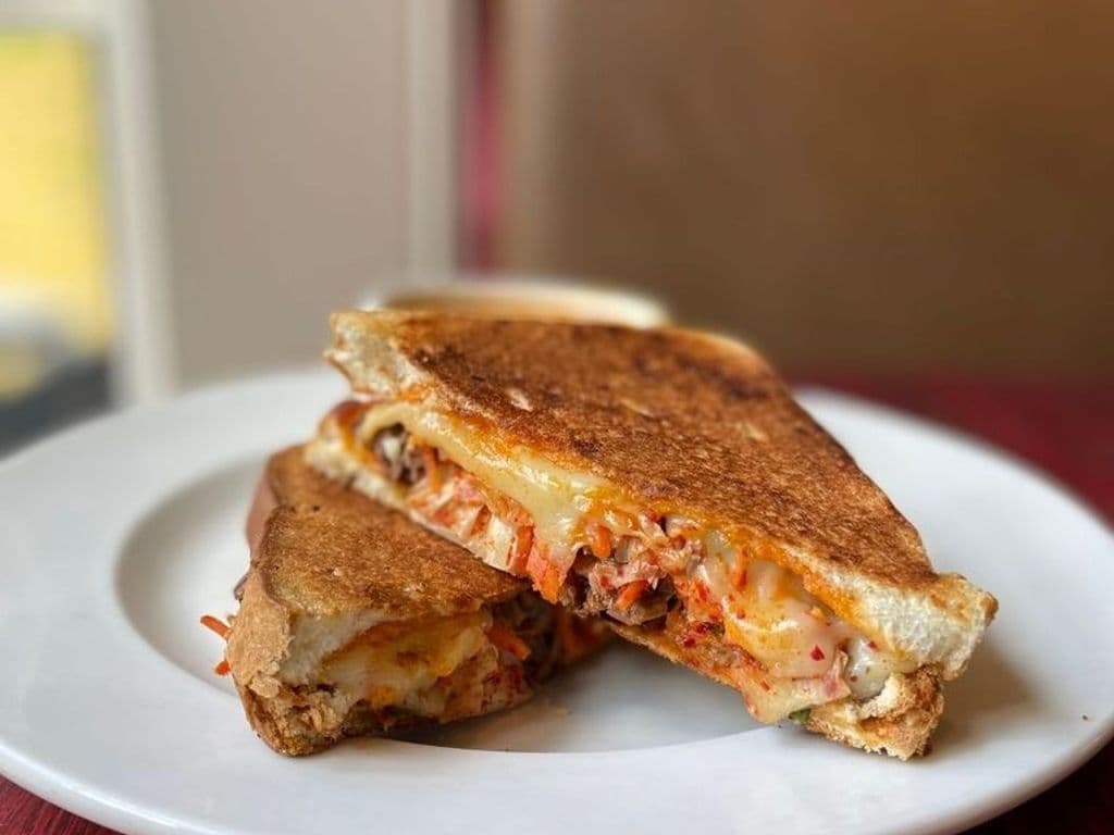 Kimchi Beef Brisket Sandwich