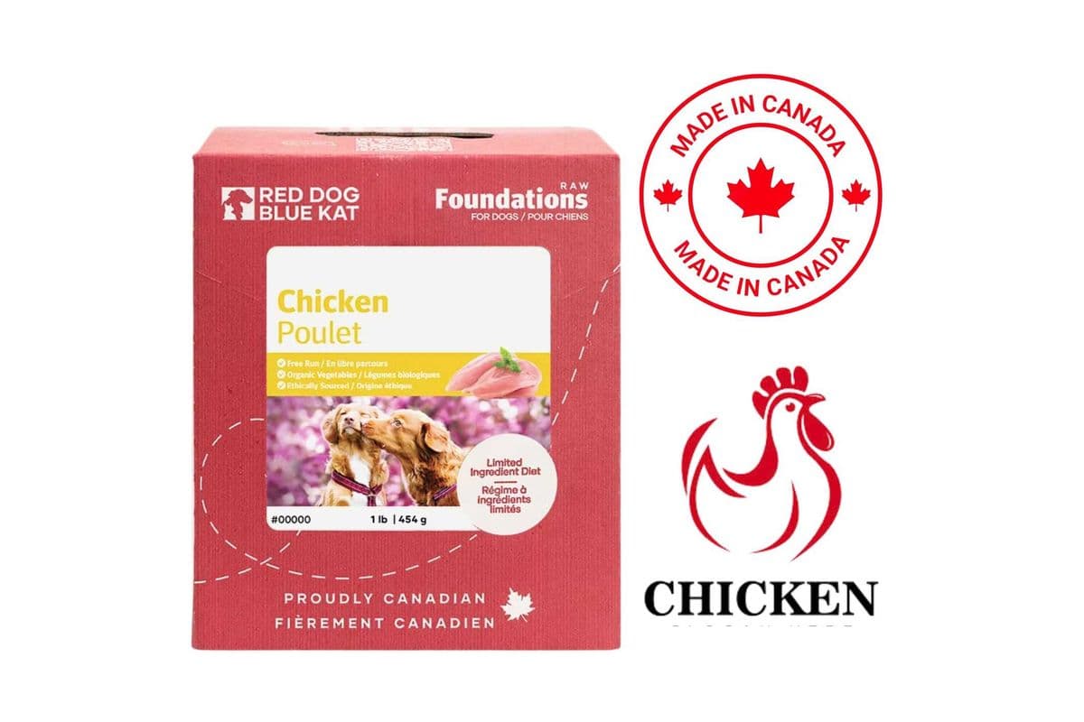Red Dog Blue Kat - Foundations Chicken Raw Dog Food - 1 lb