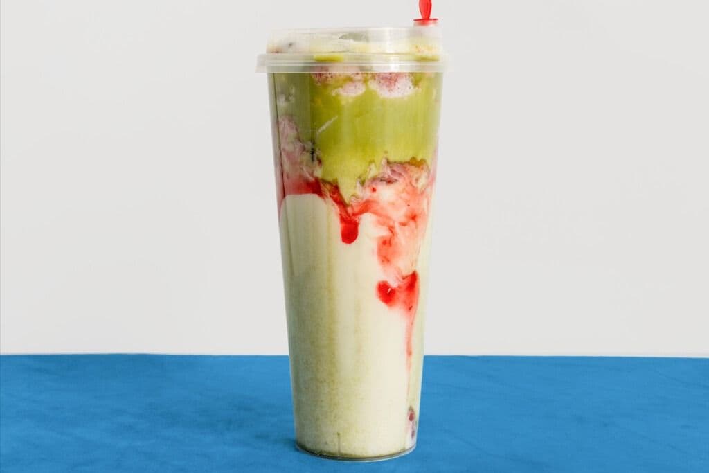 Strawberry Matcha Fresh Milk