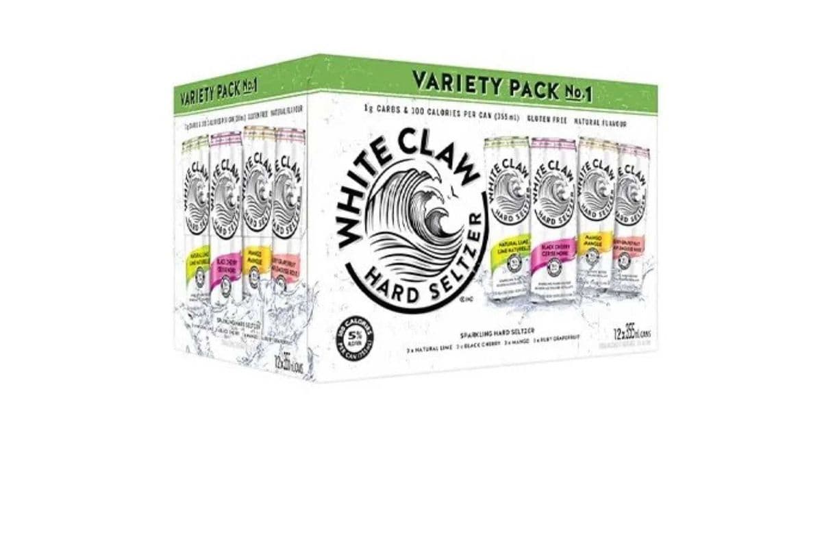 White Claw Hard Seltzer Variety pack (12 x 355 ml) 12 ct • 355 ml • 5% ABV (1 x 355 ml)