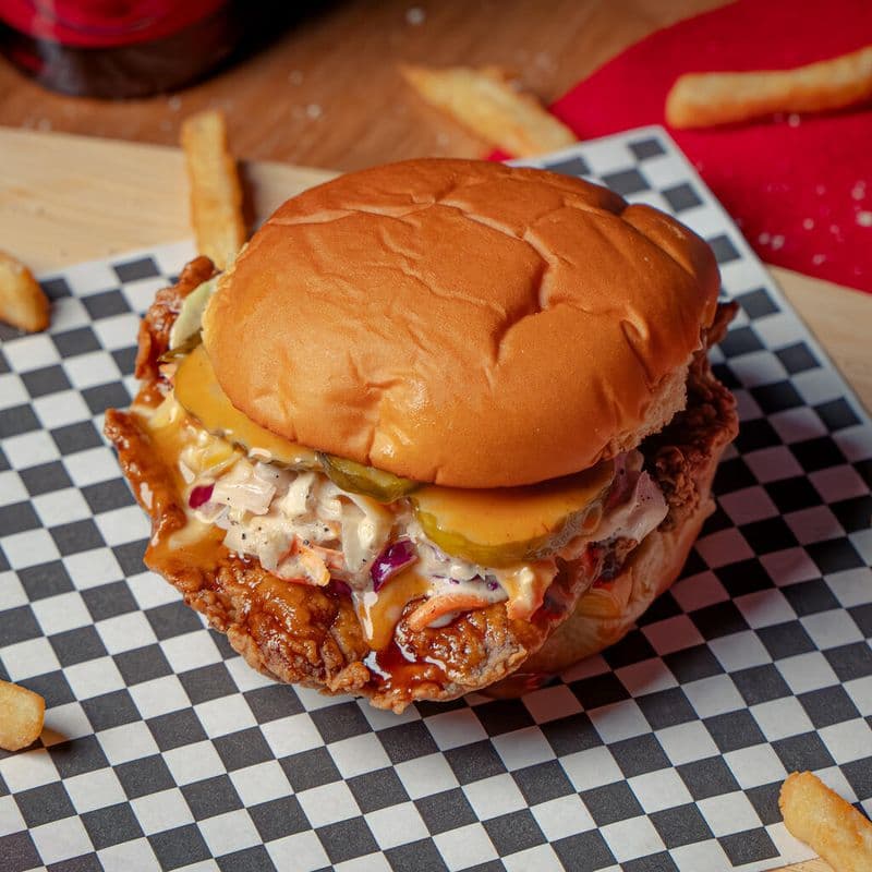 Killer Bee Fried Chicken Sandwich