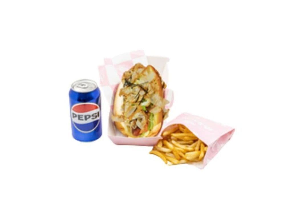 #1-Ebi Japa Hot Dog (Deep Fried Shrimp) Combo