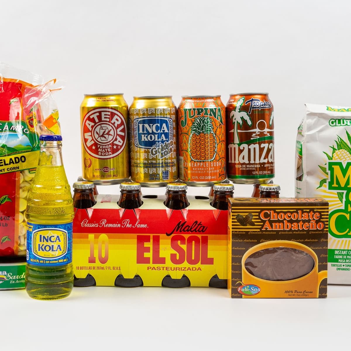 Bebidas y productos de alimentación latina